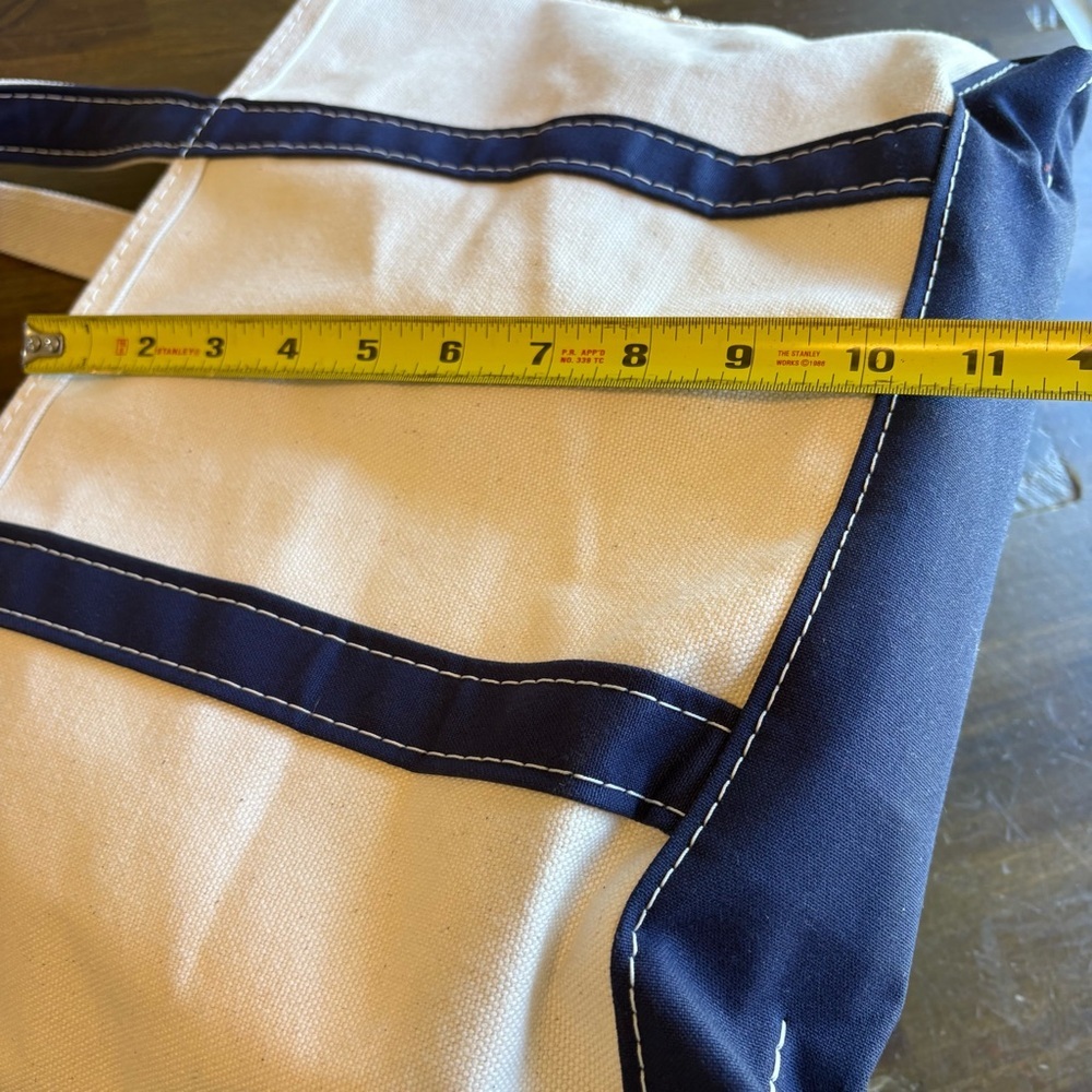 L.L. Bean Boat and Tote Blue Canvas San Francisco Logo Embroidered Company USA - Picture 13 of 13